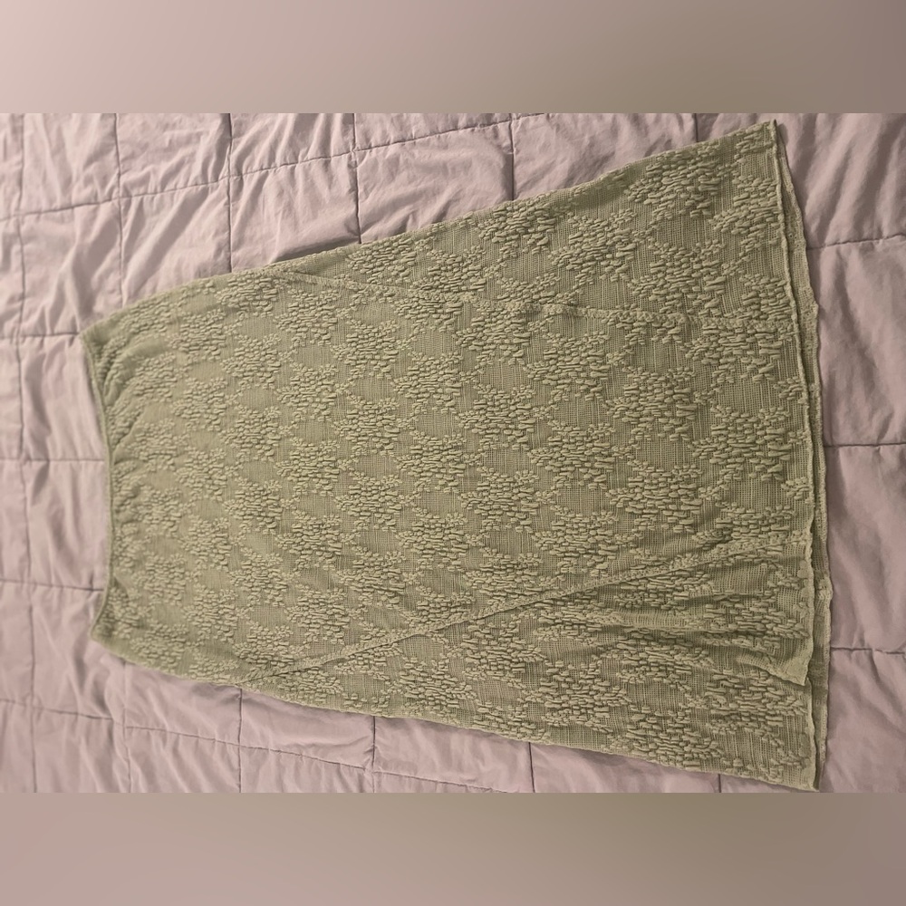 Free people Textured Green Skirt